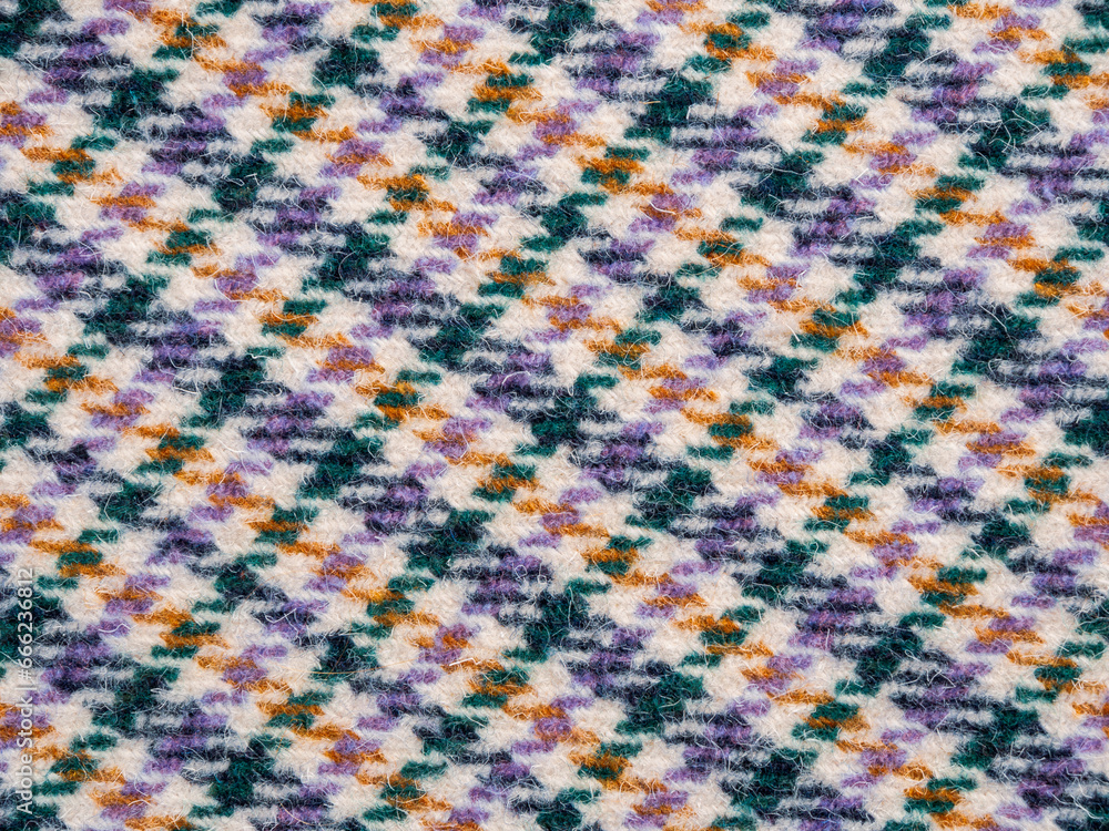 Surface texture of wool tweed material clothing Surface texture of wool tweed material clothing