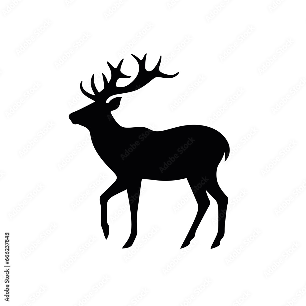 Obraz premium silhouette of a deer