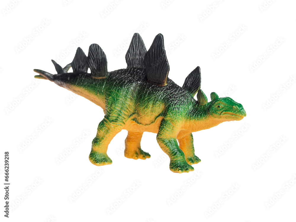 Obraz premium Dinosaur figurine model for children's games, isolated on white background