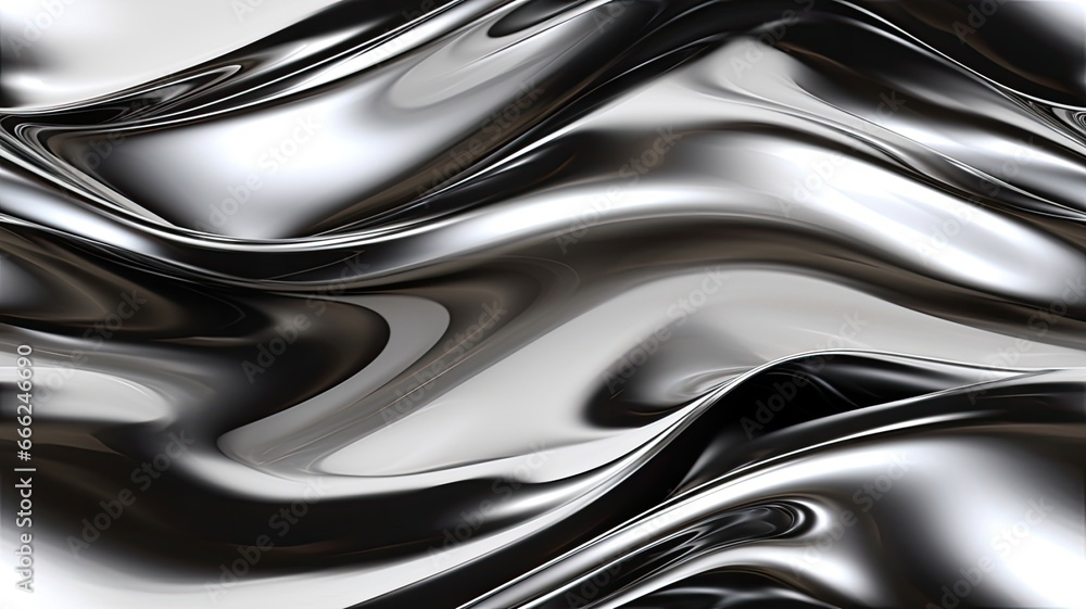 a glossy silver metal surface with a fluid chrome mirror effect, creating an exquisite water-like backdrop. SEAMLESS PATTERN. SEAMLESS WALLPAPER. a glossy silver metal surface with a fluid chrome mirror effect, creating an exquisite water-like backdrop. SEAMLESS PATTERN. SEAMLESS WALLPAPER.