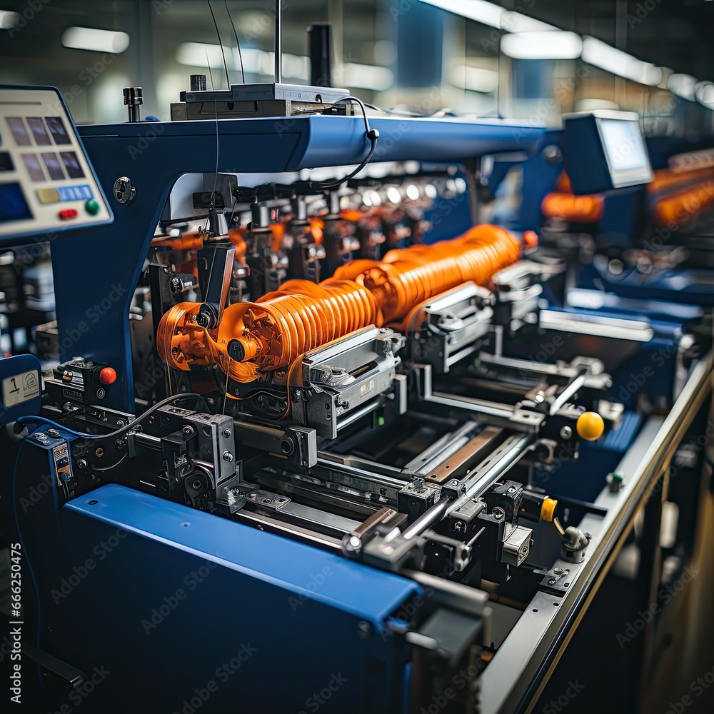 weaving textile Factory workspace machine robot production mechanic conveyor photo close weaving textile Factory workspace machine robot production mechanic conveyor photo close