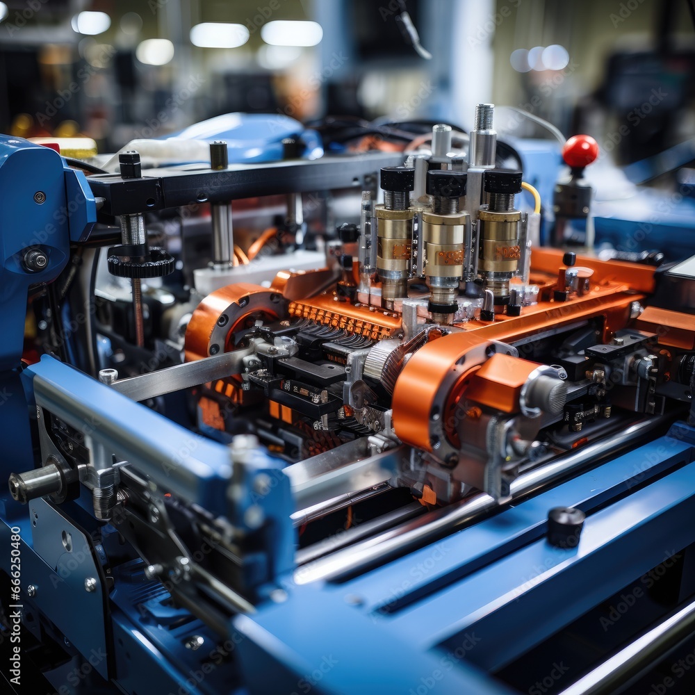 weaving textile Factory workspace machine robot production mechanic conveyor photo close weaving textile Factory workspace machine robot production mechanic conveyor photo close