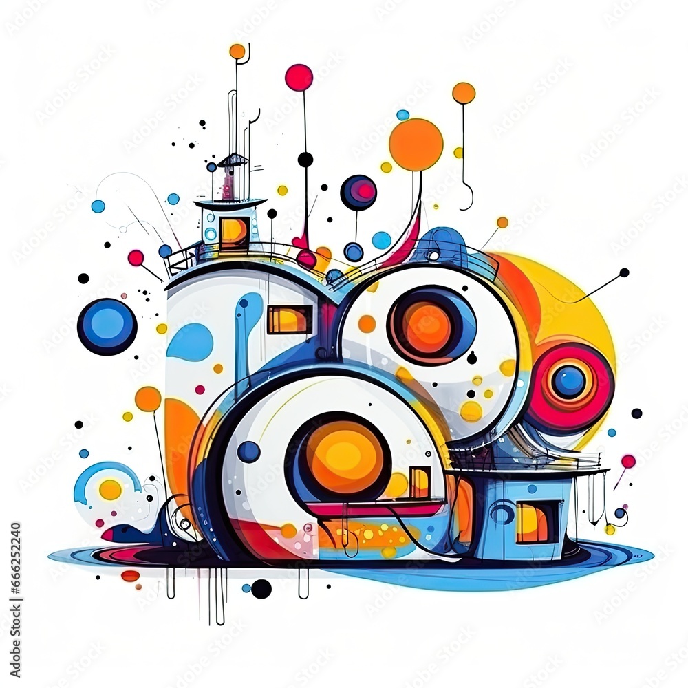 house building castle villa playful illustration sketch collage expressive artwork clipart painting house building castle villa playful illustration sketch collage expressive artwork clipart painting