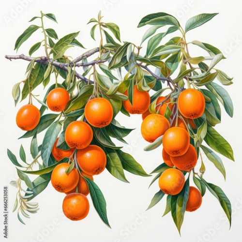 mandarin detailed watercolor painting fruit vegetable clipart botanical realistic illustration