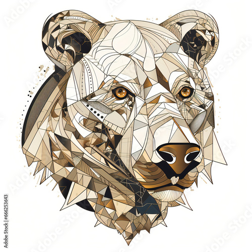 bear head vector