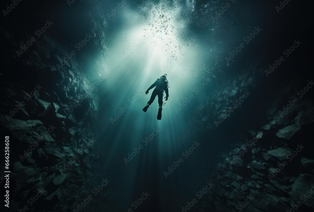 Fototapeta premium Scuba Action