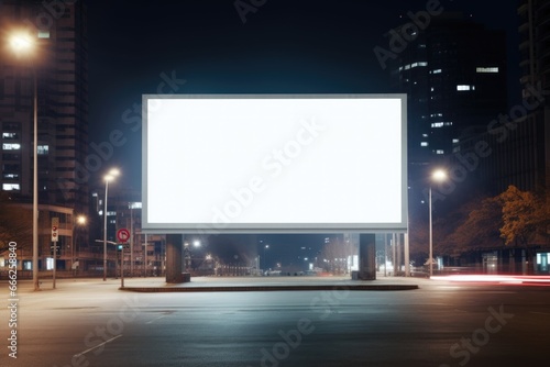 Billboard layout in the night city