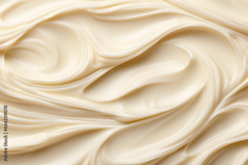 Vanilla cream, food background Vanilla cream, food background