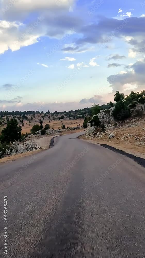 Road trip by car along the mountain roads and serpentines of Turkey. Road trip by car along the mountain roads and serpentines of Turkey.