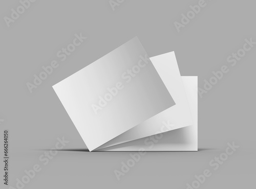 Blank 8.5 x 11 inc flyer render to present your design. © DAkreev