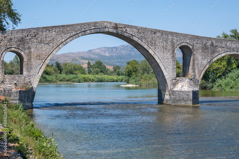 Arta bridge over Arachthos river, Epirus, Greece Arta bridge over Arachthos river, Epirus, Greece