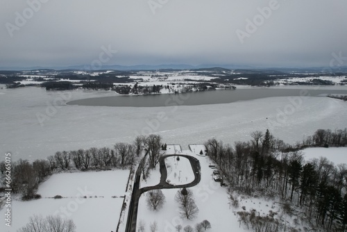 Winter landscapes in upstate New York