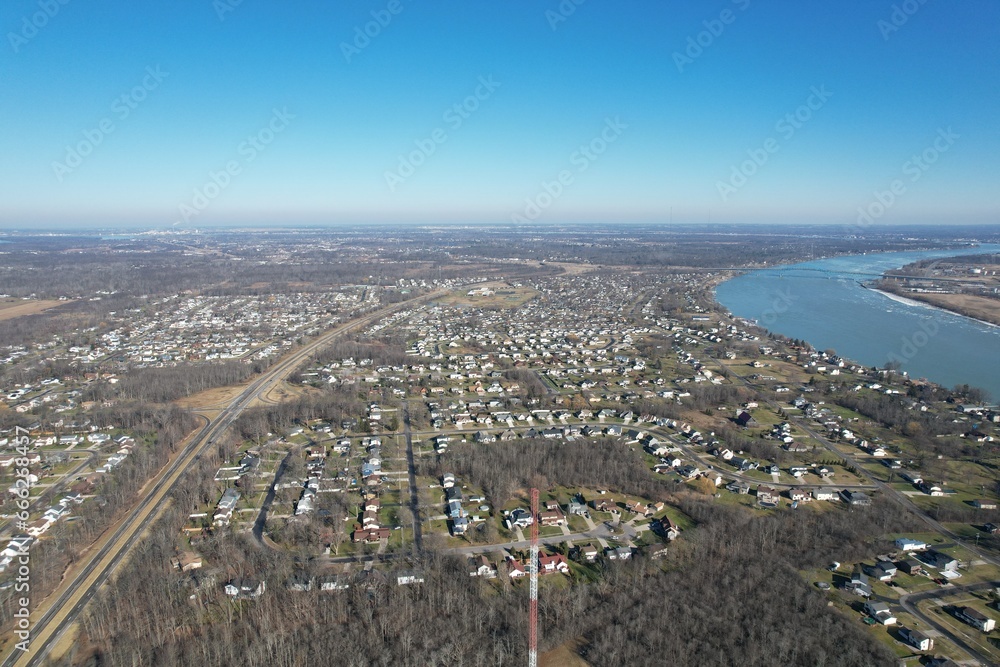 Obraz premium Grand Island NY Aerial Pictures