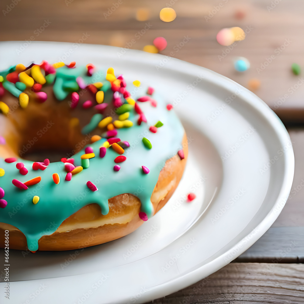 donut with sprinkles on top donut with sprinkles on top