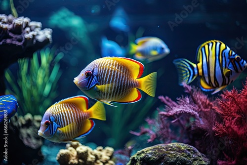 Tropical fish in an aquarium © PinkiePie
