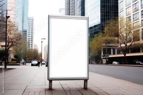 Blank mockup vertical street poster, billboard