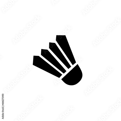 Badminton shuttlecock sport logo symbol vector. Perfect for badminton championship or competition icon.