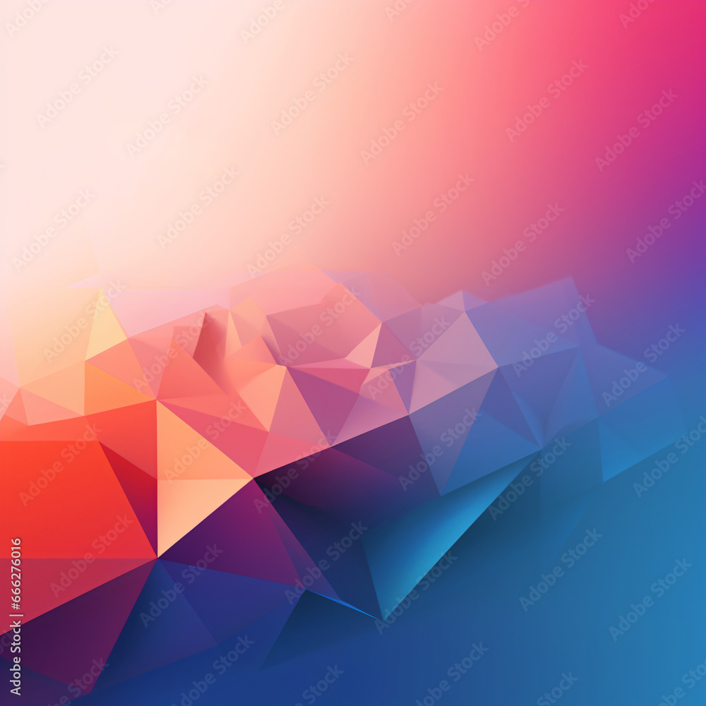 Obraz premium abstract multicolor polygonal design, minimal background with copy space