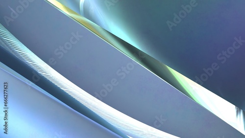 Glass Blue Prism Crystal Elegant Modern 3D Rendering Image Abstract Background