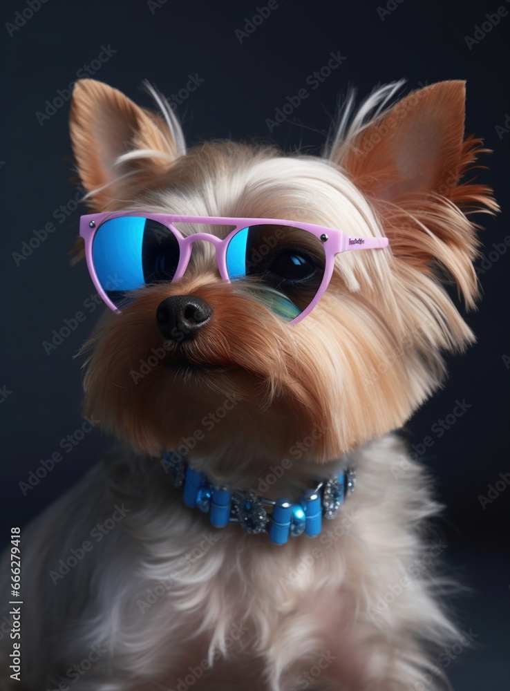 Naklejka premium yorkshire terrier
