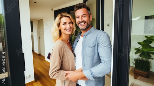 Happy couple starting a lif...
