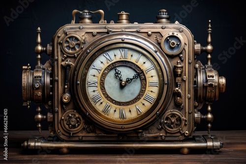 Vintage clock with mechanism