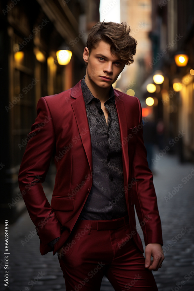 Glamour photoshoot of an 20-year-old male model Glamour photoshoot of an 20-year-old male model