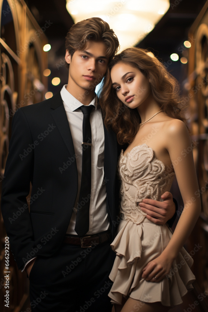 Glamour photoshoot of an 18-year-old couple model Glamour photoshoot of an 18-year-old couple model