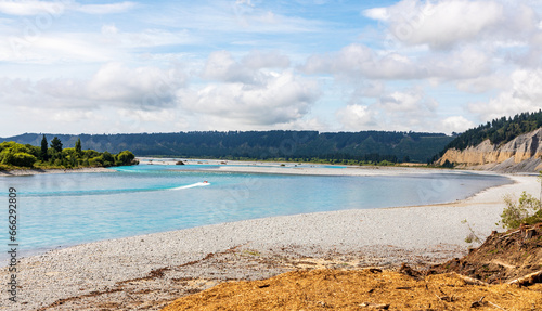 Rakaia gorge on New Zealand South Island