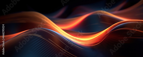 Abstract digital background featuring dynamic lines, vibrant colors and modern technology. Suitable for creative projects related to digital innovations and contemporary design