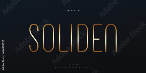 Elegant luxury abstract wedding fashion logo font alphabet. Minimal classic urban fonts for logo, brand etc. Typography typeface uppercase lowercase and number. vector illustration