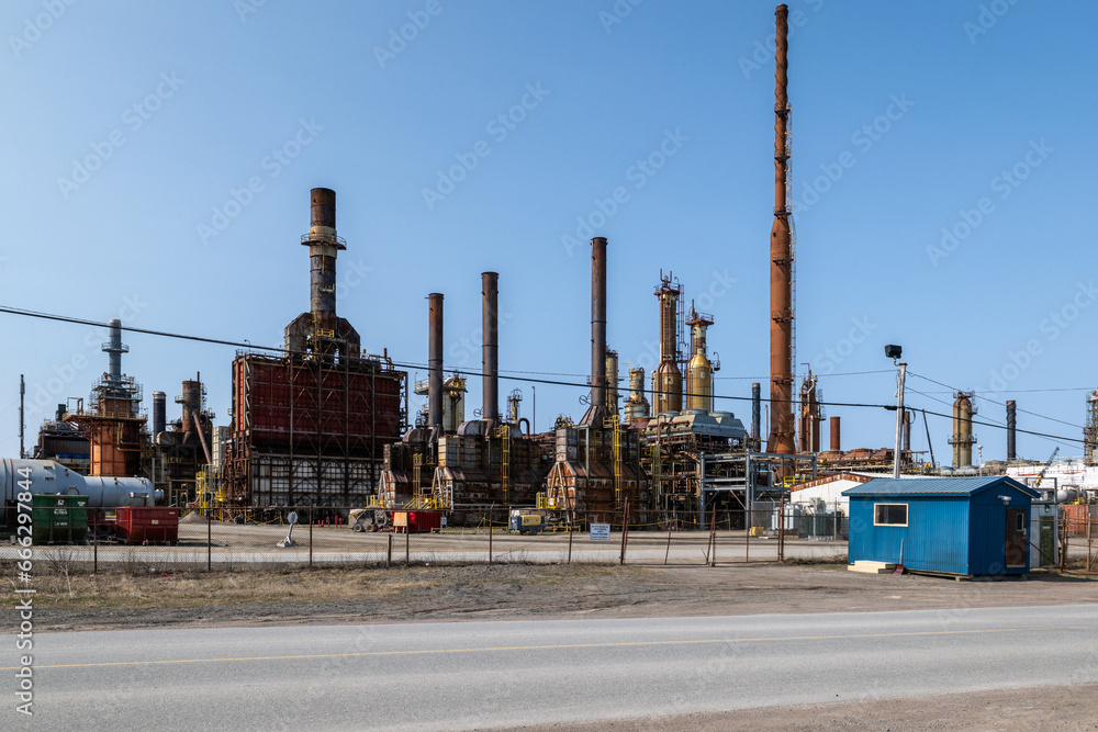 Come by Chance, Newfoundland, Canada October 2023 Braya diesel and