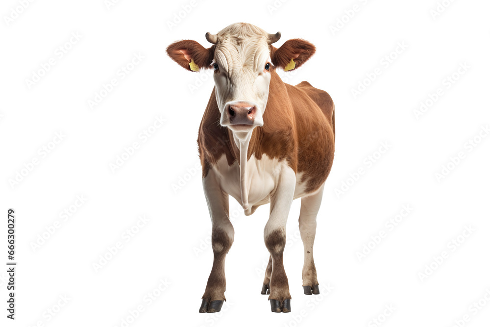 cow, calf  isolated on white background. Png file