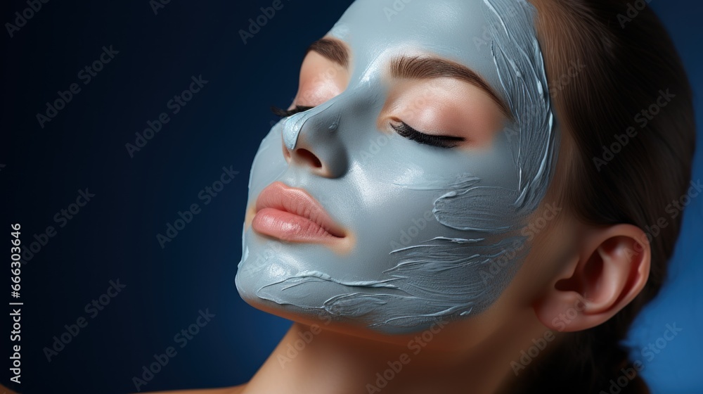portrait of woman with mask portrait of woman with mask