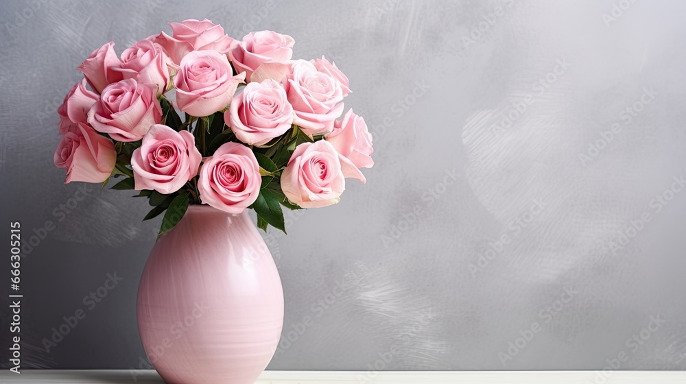 Bouquet of peony flowers pink color in glass vase Bouquet of peony flowers pink color in glass vase