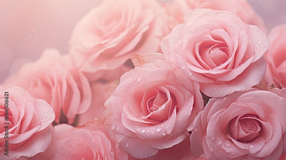 Close up of sweet pink English roses Close up of sweet pink English roses