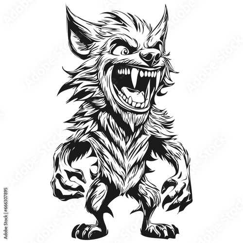 Ethereal Image of a Halloween Werewolf Presence