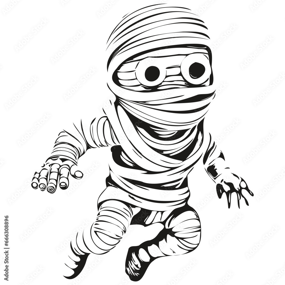 Mummy Image in Vector for Halloween Promotions