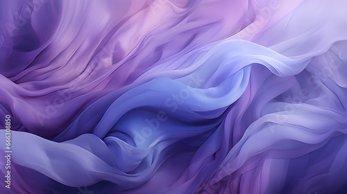 Vibrant shades of lilac and violet intertwine in an abstract masterpiece, evoking a sense of artistic freedom and capturing the essence of purple's ethereal beauty on fabric