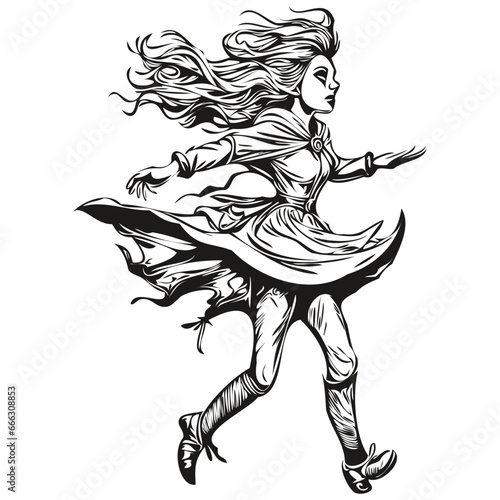 Malevolent Witchcraft Reflection in Vector