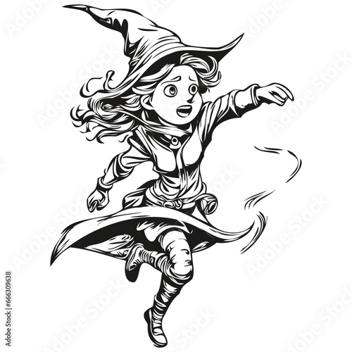 Transparent Halloween Witch for Halloween