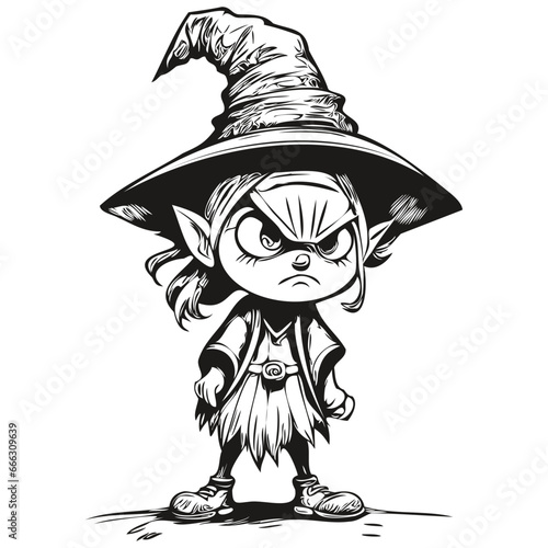 Transparent Halloween Witch for Spooky Image