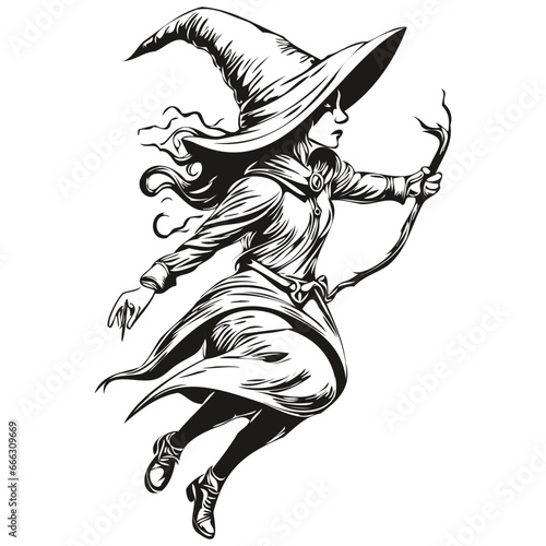 Transparent Image of a Halloween Enchantress Entity