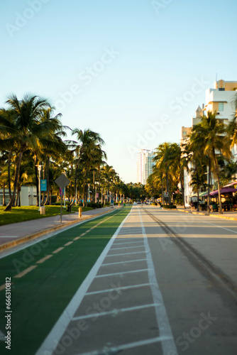 Architecture of Ocean Drive in South Miami Beach. Photo made in Miami, FL, USA in 18 Oct 2023 © rafaelnlins
