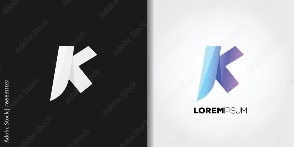 letter k logo letter k logo