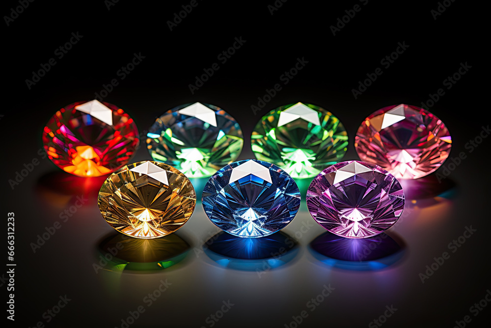 colorful diamonds, generative ai colorful diamonds, generative ai