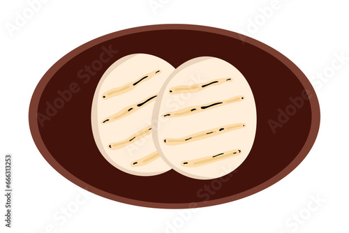 colombian arepas illustration