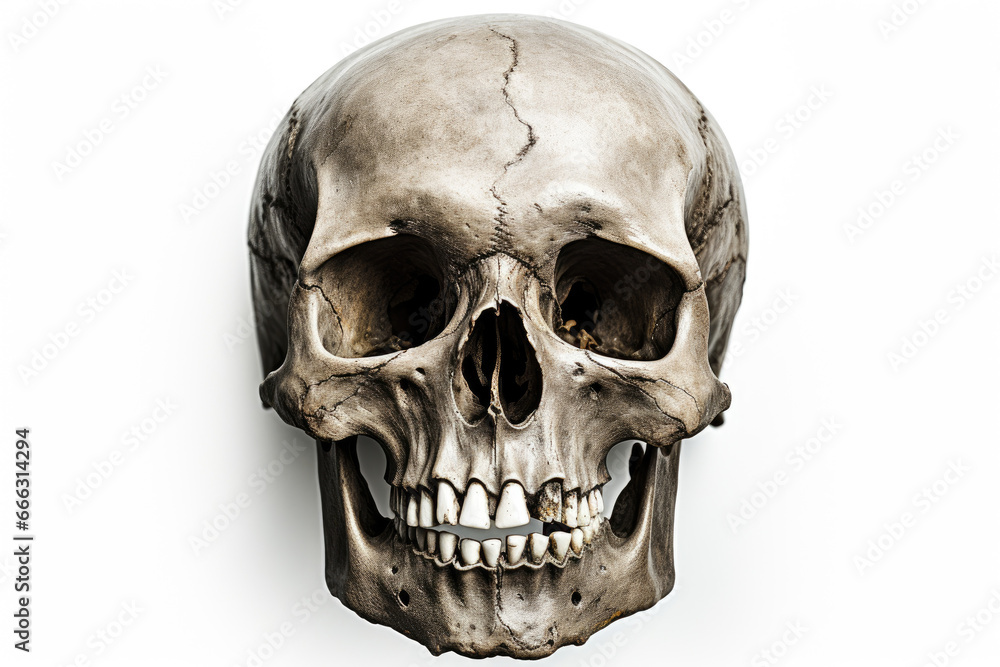 Skeleton head isolated on white background Skeleton head isolated on white background