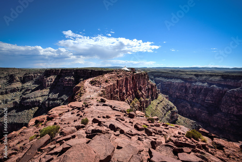 View from Guano Point in Grand Canyon West, Arizona photo