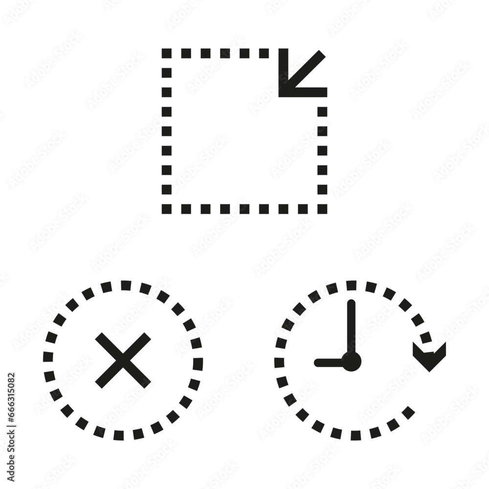 Set of 3 icons Actions. Vector illustration. EPS 10. Set of 3 icons Actions. Vector illustration. EPS 10.